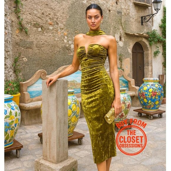 ZARA BLOGGER FAVE!!! Fitted Midi Dress NWT - Picture 3 of 16